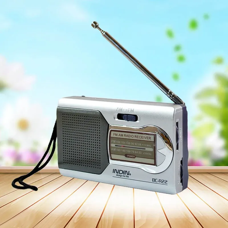 AM/FM карманный радиоприемник мини антенна телескопический портативный