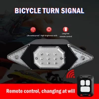 usb wireless remote control bicycle tail lamp front lamp charging bicycle turn lamp mountain bike turn riding lamp bike lights