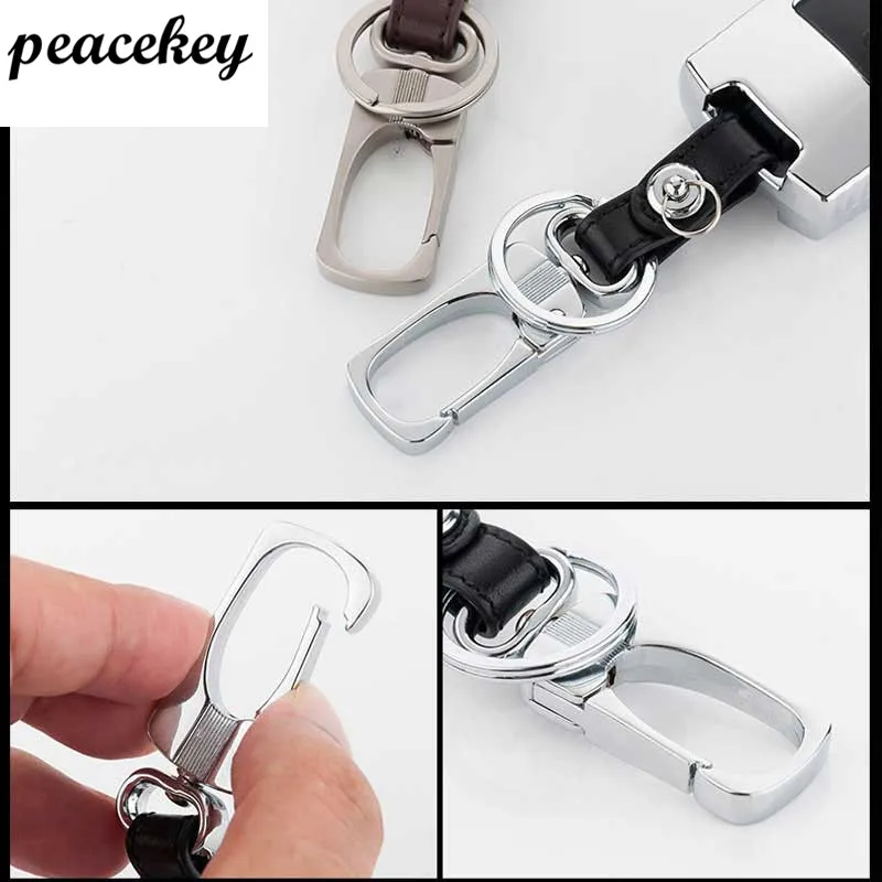 Кожаный чехол для ключей peacekey из цинкового сплава Ford Fiesta Focus Ecosport автомобиля