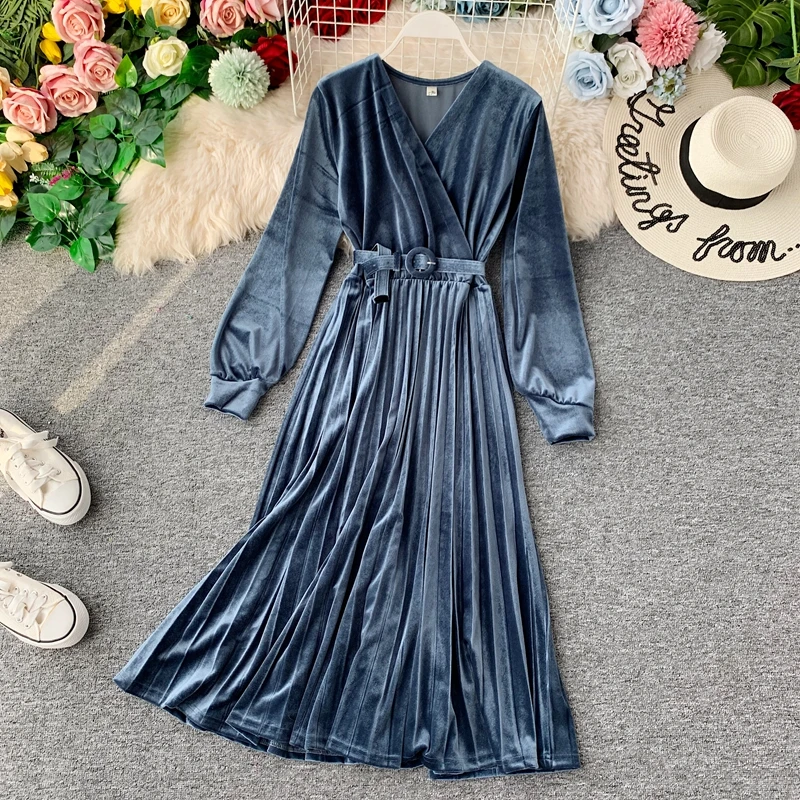 Платья женские вечерние однотонные облегающие трапециевидные плиссированные