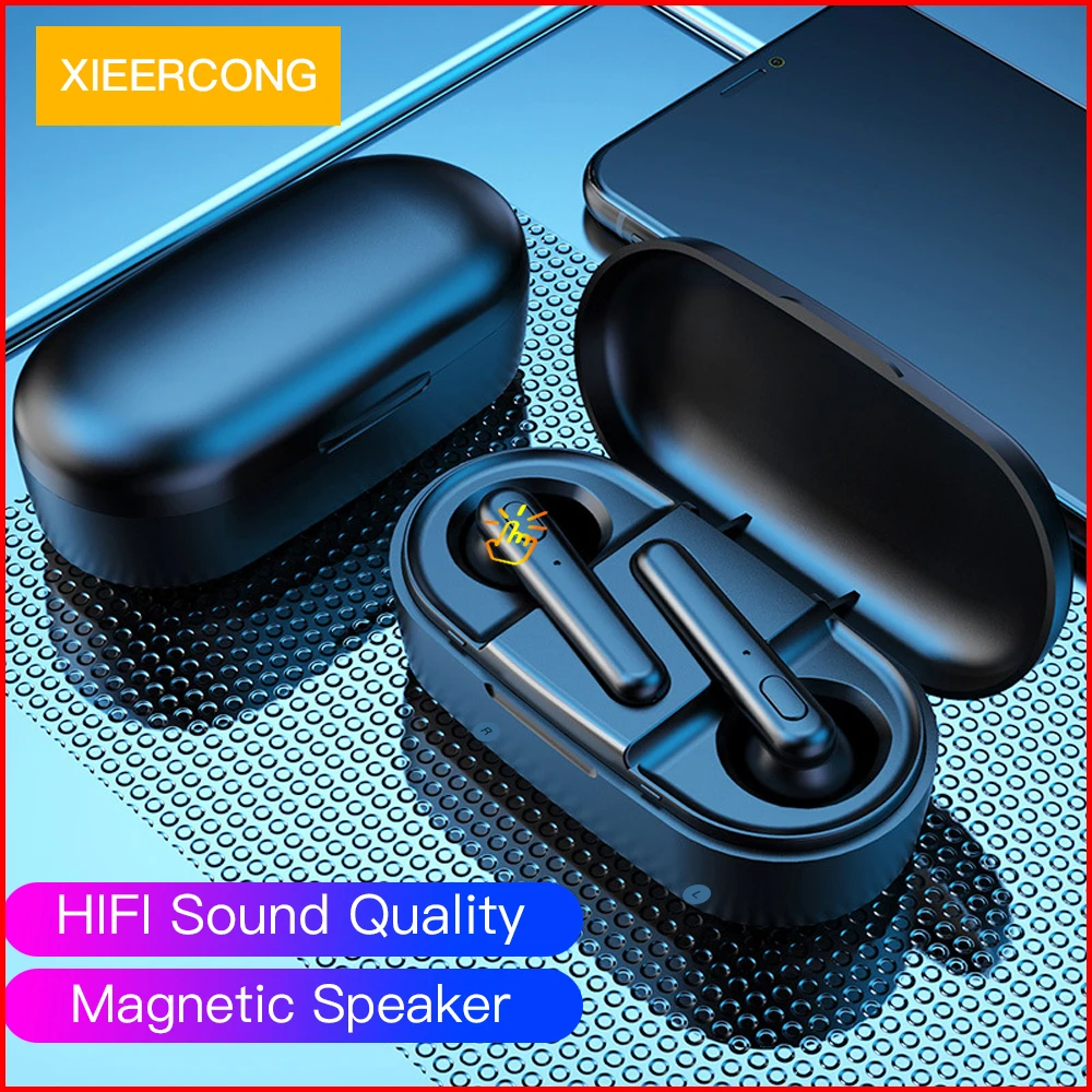 Беспроводные наушники вкладыши Bluetooth 5.0TWS S100 для Samsung Xiaomi Huawei смартфона 3D Музыка