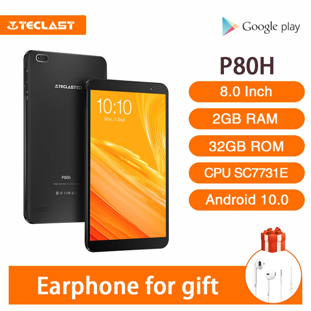 Teclast P80H 8 дюймовый планшетный ПК с системой андроида и 10 0 Octa Core Mali T820 Графика 1280*800
