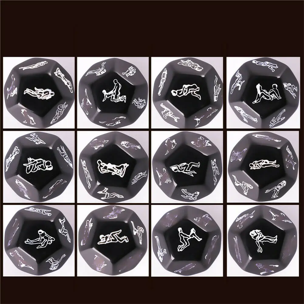 Фирменная Новинка 12-сторонние светится в темноте секс кости взрослого пары