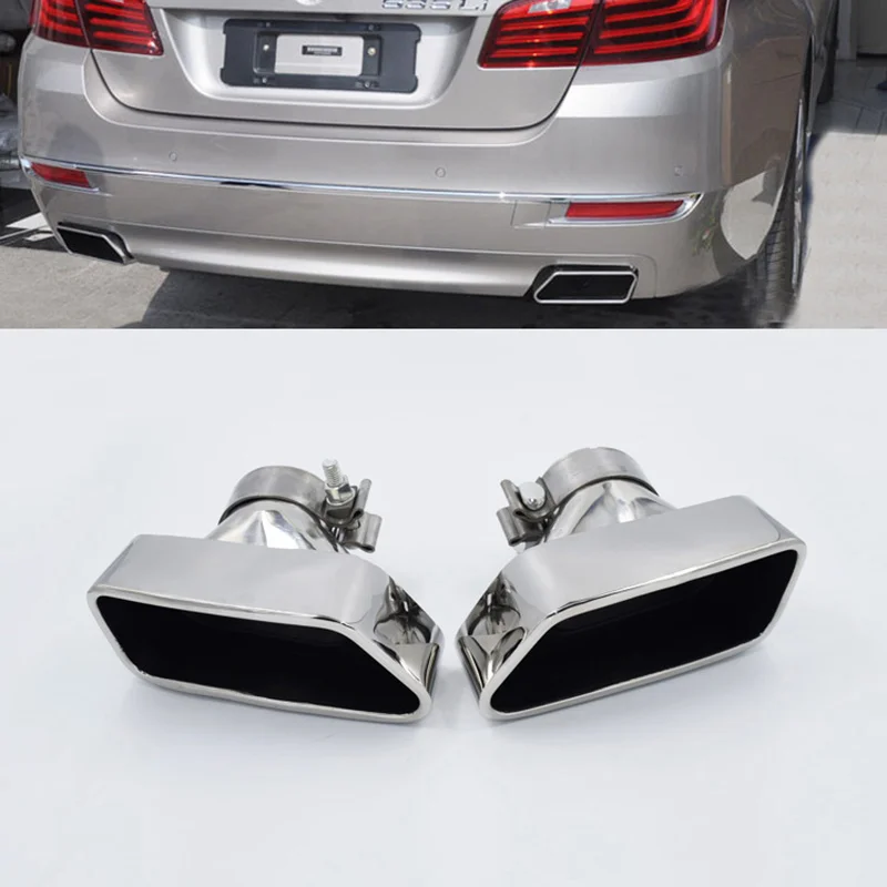 

Наконечник Выхлопной Трубы для BWM F10 535i GT550i 640i 5 series, квадратная выхлопная труба из нержавеющей стали, глушитель, задняя выхлопная система