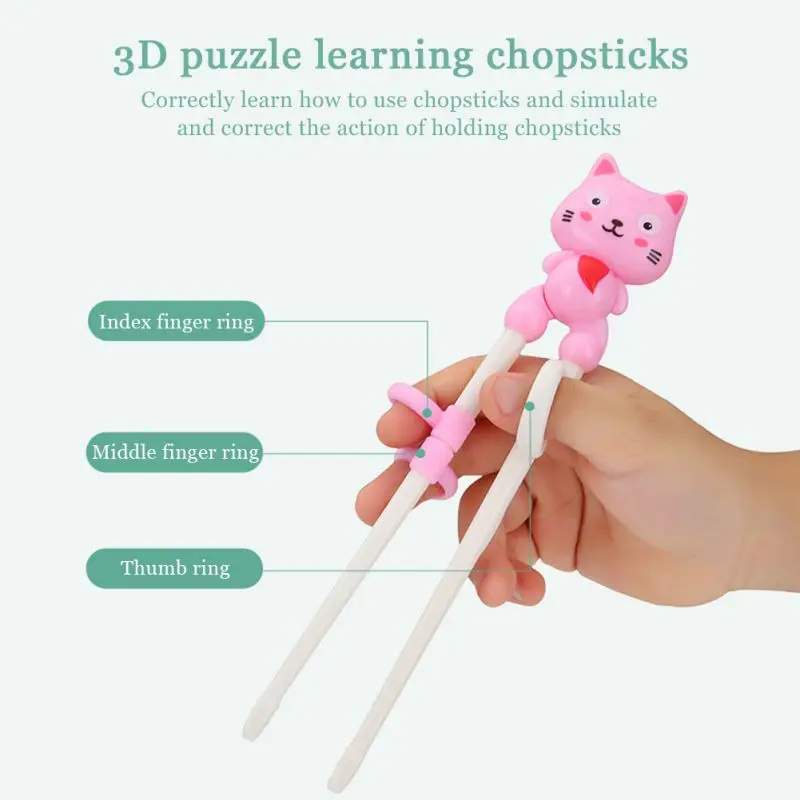 

Norbi Dinnerware Set Training Helper Chopsticks Stainless Steel Spoon Fork And Case Set For Children Kids kitchen Supplies