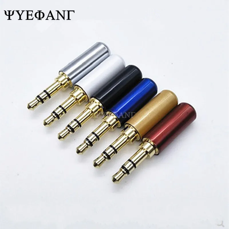 2 шт. позолоченные 3 Полюсные переходники для наушников 5 мм|Соединители| |