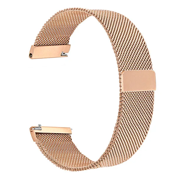 Rose Gold Milanese 20 мм Миланский Браслет для часов из нержавеющей стали для samsung Galaxy Watch Active 42 мм gear S2 Classic gear спортивный ремешок на запястье - Цвет ремешка: Rose Gold Milanese