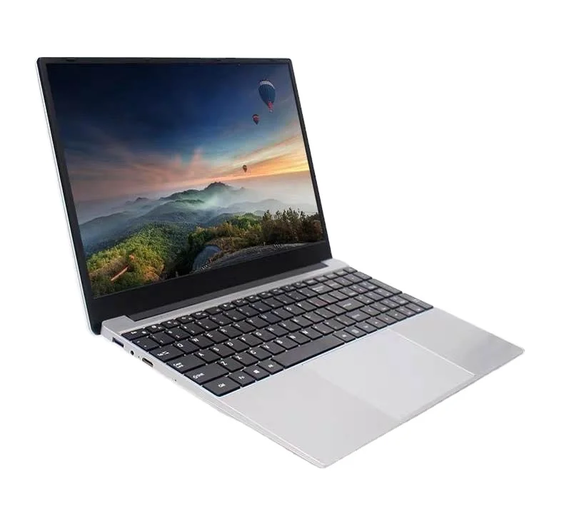 Super Thin 15.6 inch Notebook 8GB+128GB Win10 Quad-core Computer Gaming Laptop for Office & Home