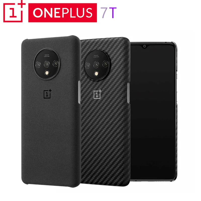 Оригинальный OnePlus 7T защитный чехол Karbon песчаник идеальное соответствие