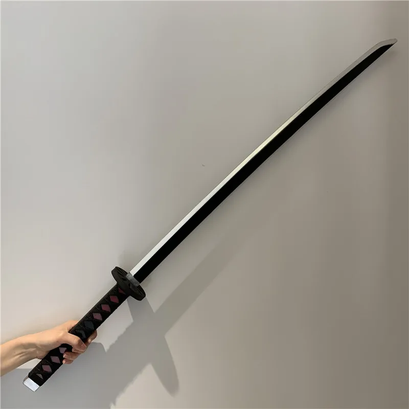 Cos Gift 1:1 Demon Slayer Weapon Tanjirou Black Sowrd Kimetsu no Yaiba Sword Cosplay Ninja Knife 104cm Prop Anime Model | Тематическая