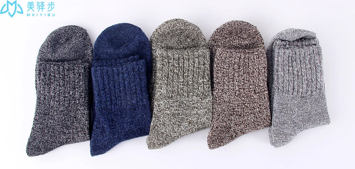 5 Pairs Per Set Women's Wool Socks Thicken Winter Warm Soft Sock Hot Sales