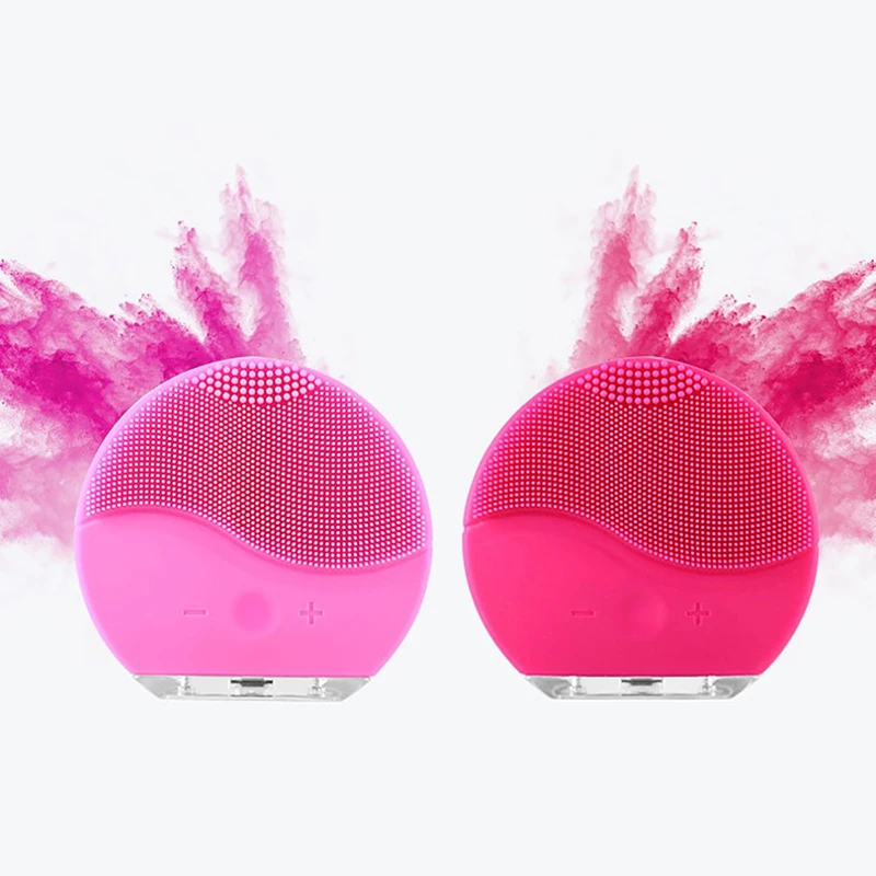 Мини-щетка для чистки лица Sonic Silicone Электрический Очиститель водонепроницаемая