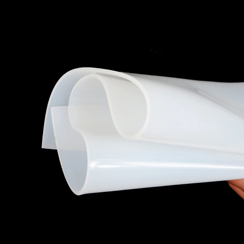 Силиконовый резиновый лист 500x500 мм Прозрачный Полупрозрачный коврик высокой