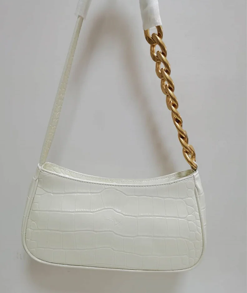 

Bag summer 2021 new ins shoulder bag niche design chain women's bag leather women's bag armpit bag