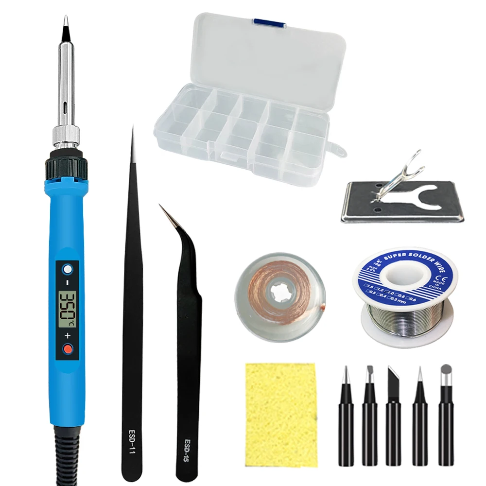 80 Вт паяльник с регулируемой температурой припой железа советы Сварка ремонтный