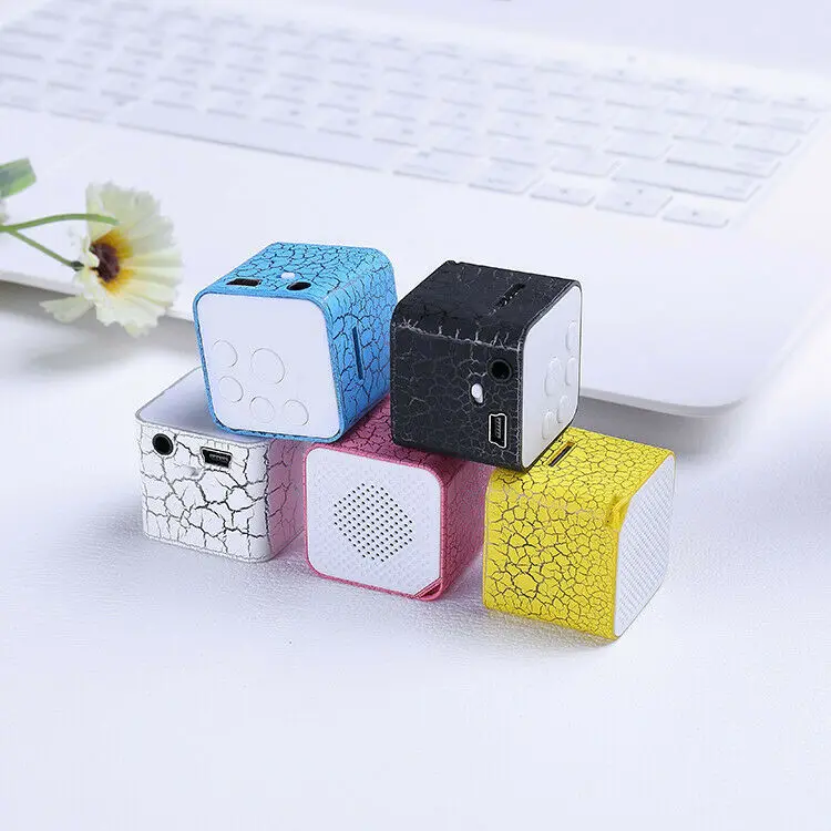 Портативный светодиодный мини Bluetooth беспроводной динамик TF стерео MP3 USB плеер 5