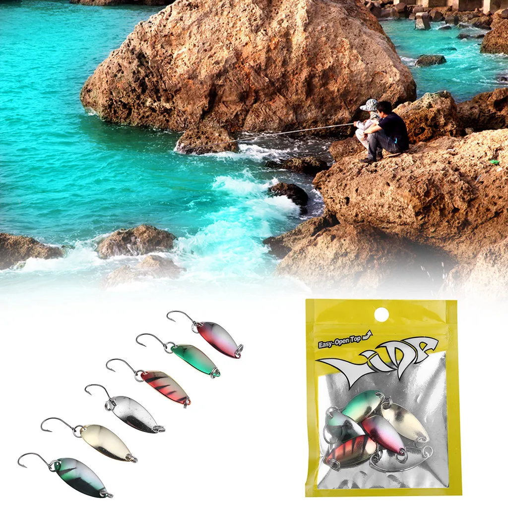 6 шт. Металлические блесны-блесны 2 5 г | Спорт и развлечения