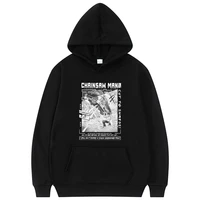 cartoon anime chainsaw man denji pochita makima graphic print hoodie men women hip hop style hoodies fashion casual sweatshirt