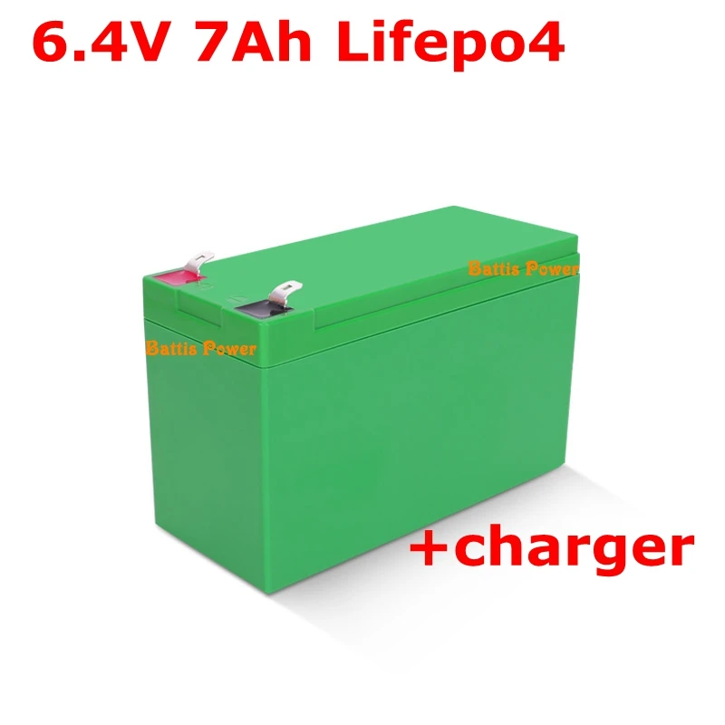Перезаряжаемый аккумулятор 6 4 V 7Ah 10Ah 12Ah 16Ah 20Ah LiFepo4 для солнечного светильника