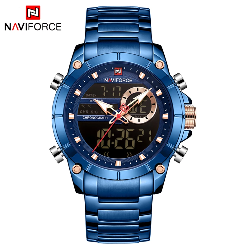 NAVIFORCE часы Топ люксовый бренд мужские спортивные военные водонепроницаемые