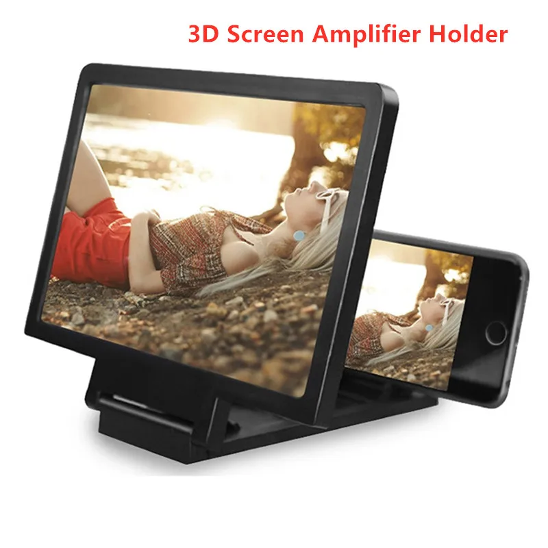 Держатель для телефона 3D усилитель экрана мобильный телефон лупа HD Подставка