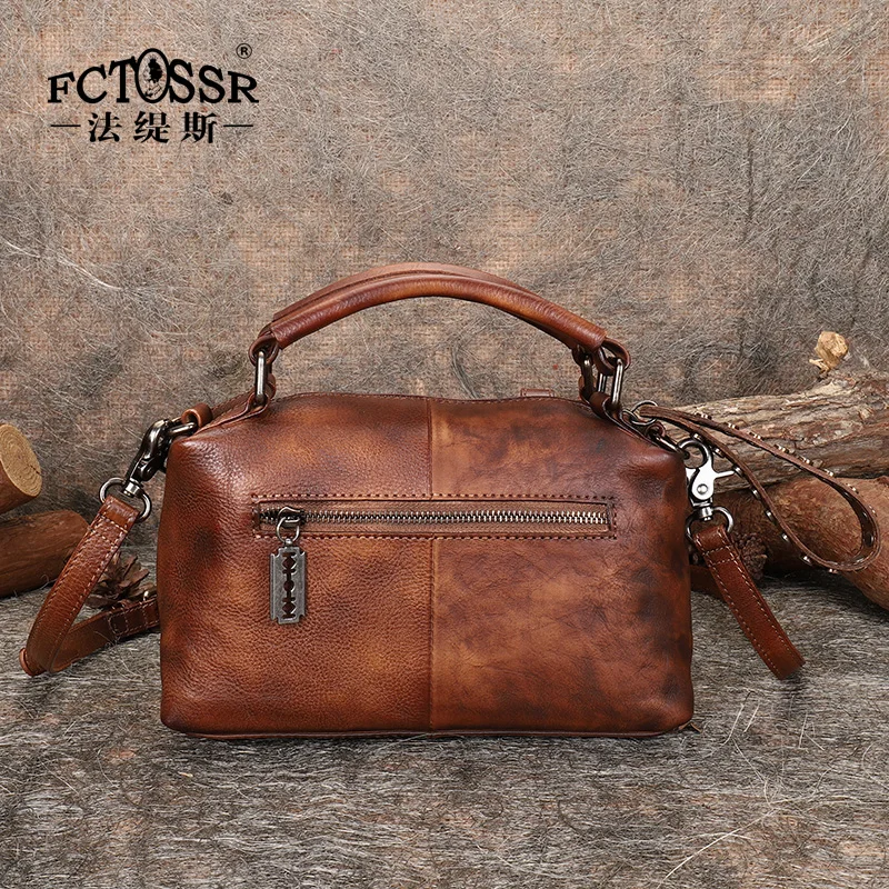 2019 FCTOSSR женская сумка с ручками сверху из натуральной кожи наплечная мессенджер
