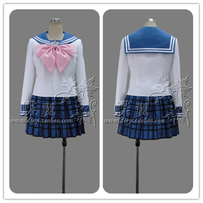 Костюм для косплея Maizono Sayaka JK костюм аниме данганронпа из 3 частей женский топ +