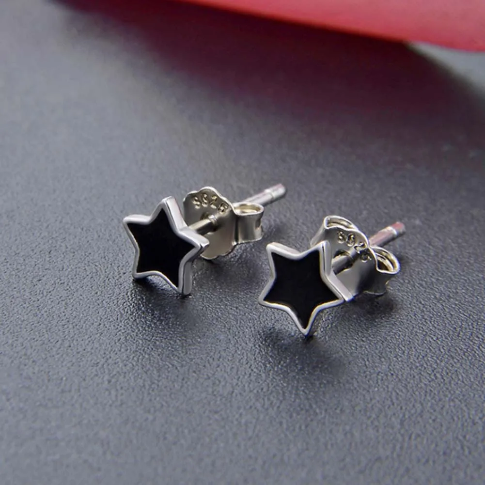 

GaaBou 2021 Trend 925 Sterling Silver Star Earrings For Children Luxury Stud Earrings Women Jewelery