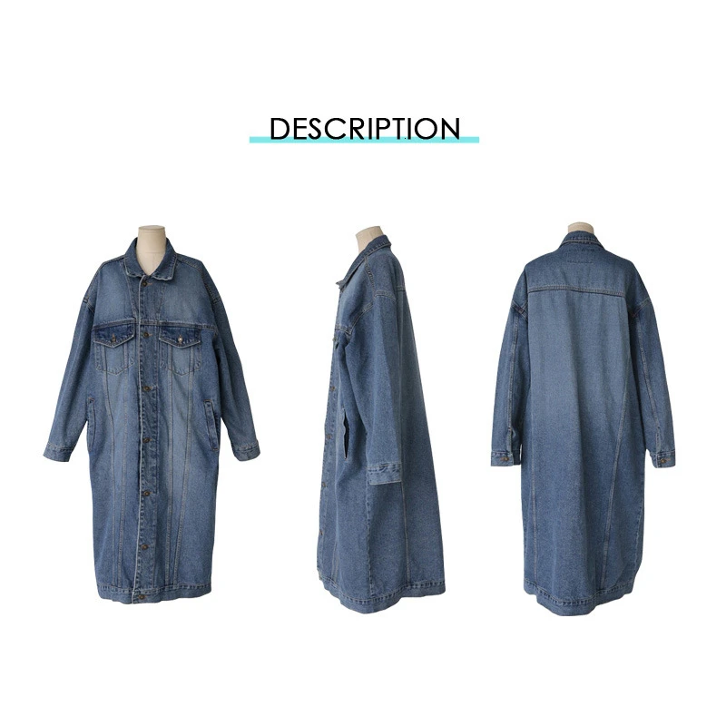 

Bazhenova Women Denim Coat Girls Loose Winter Washed Jacket For Woman Large Size Casual Windbreaker Ladies Outdoor Clothes R200
