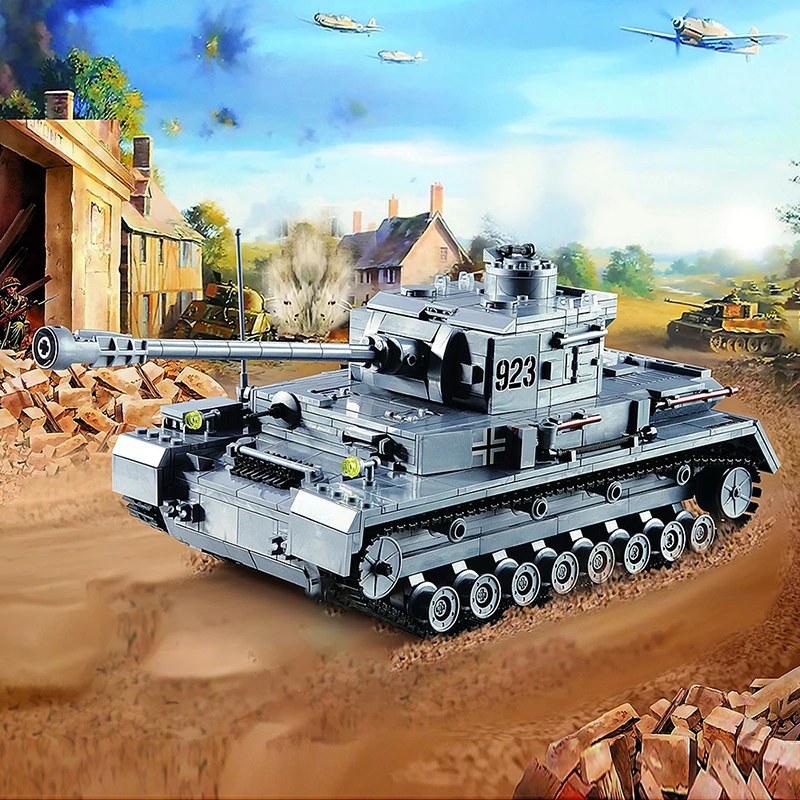 Оригинальный сборный конструктор KAZI 82010 серия моделей военного танка детская