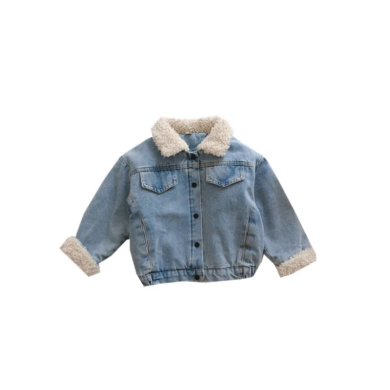 Новинка зимняя хлопковая утепленная Повседневная джинсовая куртка в Корейском