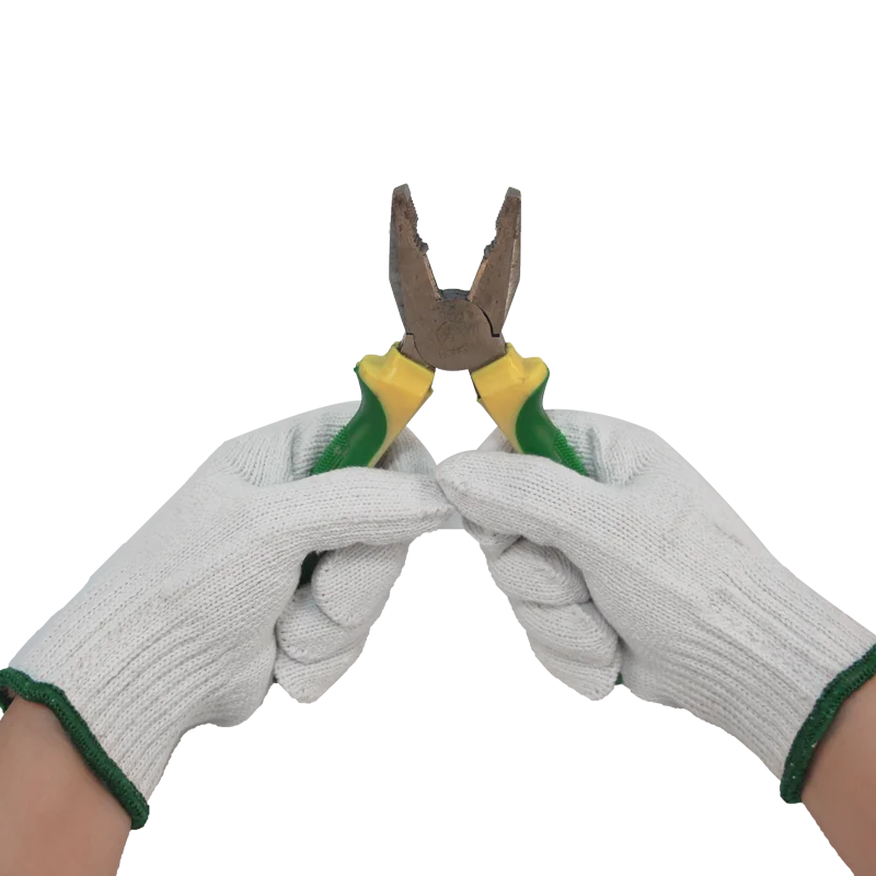 Фабричные дешевые оригинальные вязаные строительные перчатки из натурального