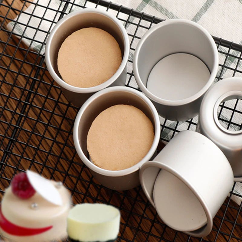 5 шт. круглая форма для мини-тортов из алюминиевого сплава кекс пудинг DIY Съемный