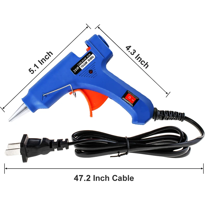 20 Вт термоплавкий клеевой пистолет промышленные мини пистолеты термо