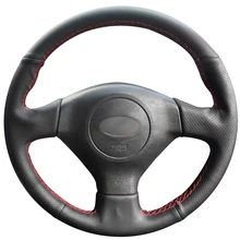Hand-stitched Black Artificial Leather Anti-slip Car Steering Wheel Cover for Subaru Legacy Impreza 2004 Saab 9-2X 2005 2006
