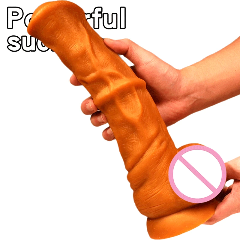 Супер большой силиконовый реалистичный фаллоимитатор мягкий - Цена: 7481.31