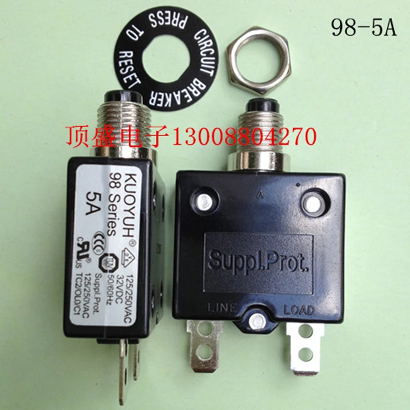 5 шт. автоматический выключатель KUOYUH 98 3A 4A 5A 10A 13A 15A 20A 25A 30A 35A 40A защита от перегрузки