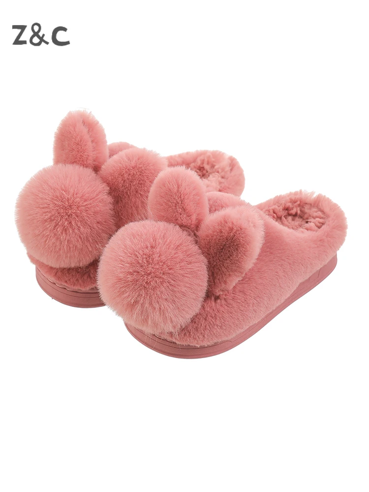 

Children's Slippers for Girls in Autumn and Winter Cartoon Plush 1-10 years old Home Parent-child Baby Cotton Shoes Boys Shoes