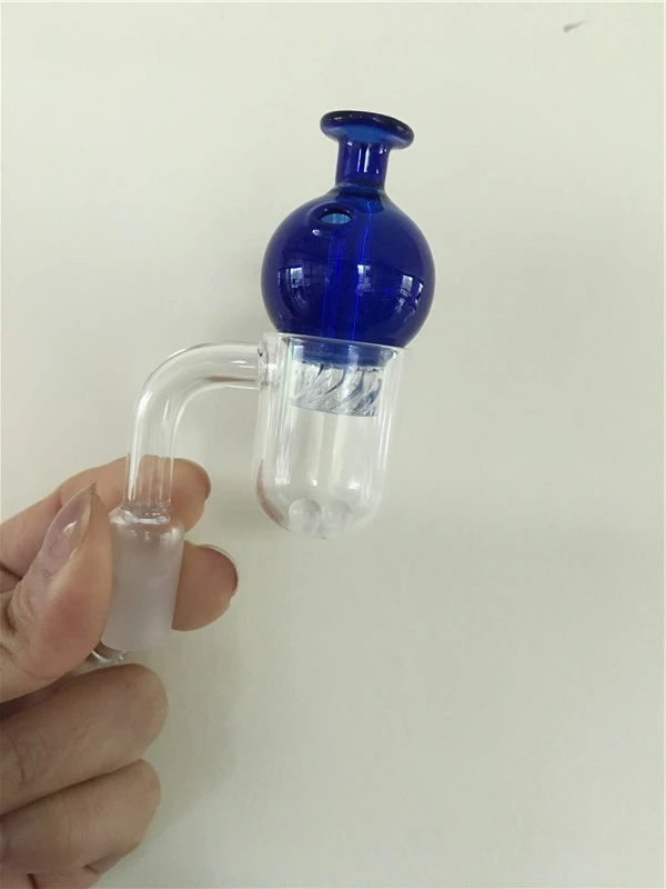 Круглый нижний кварцевый Банкер с Terp Peral Bubble Carb cap |