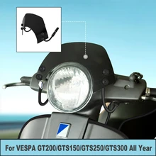 Scooter Windscreen Windshield Flyscreen Wind Screen Deflector Protector for Piaggio Vespa GTS 125 200 300 GT200 GTS300 GTV300