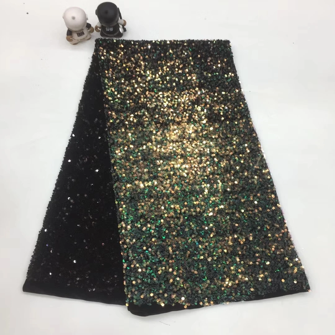 

Madison White+Gold africa lace african fashion dresses nigeria lace fabric Velvet Sequin lace fabric