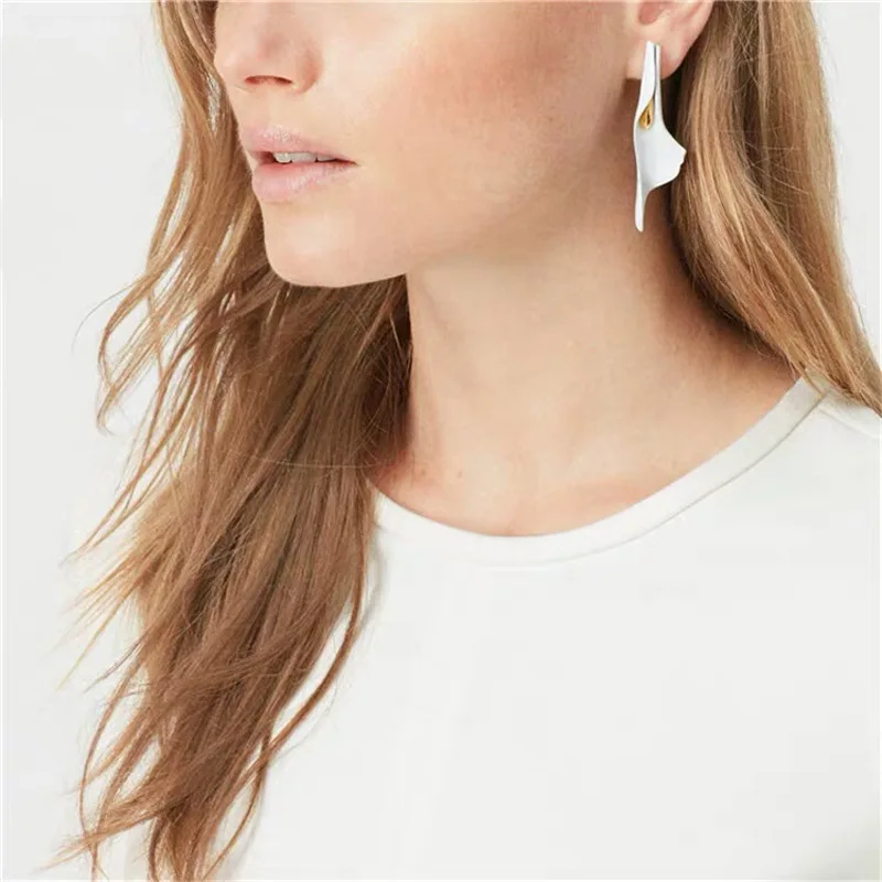 Корейский Новый Дизайн иглы белый цветок полые перламутровые звездное небо