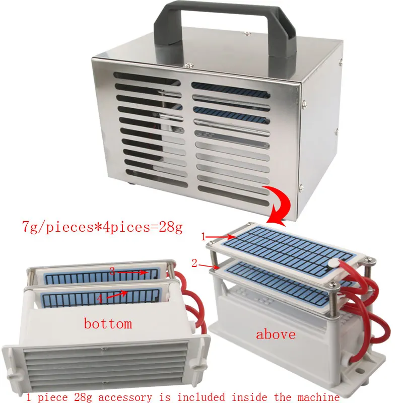 60 Гц/ч генератор озона Портативный озонатор очиститель воздуха стерилизатор