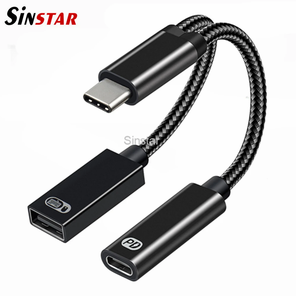 Кабель-Переходник USB C/USB C 2 в 1 для Samsung Google | Мобильные телефоны и аксессуары