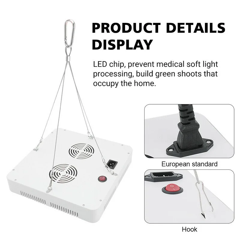 300W светодиодный завода светать светильник полный спектр с регулировкой растущий