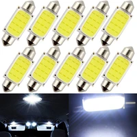 10pcs led car lights signal lamps 39mm canbus 1 5w 12v 3014 30smd ultra bright interior lights white led reading door trunk bulb