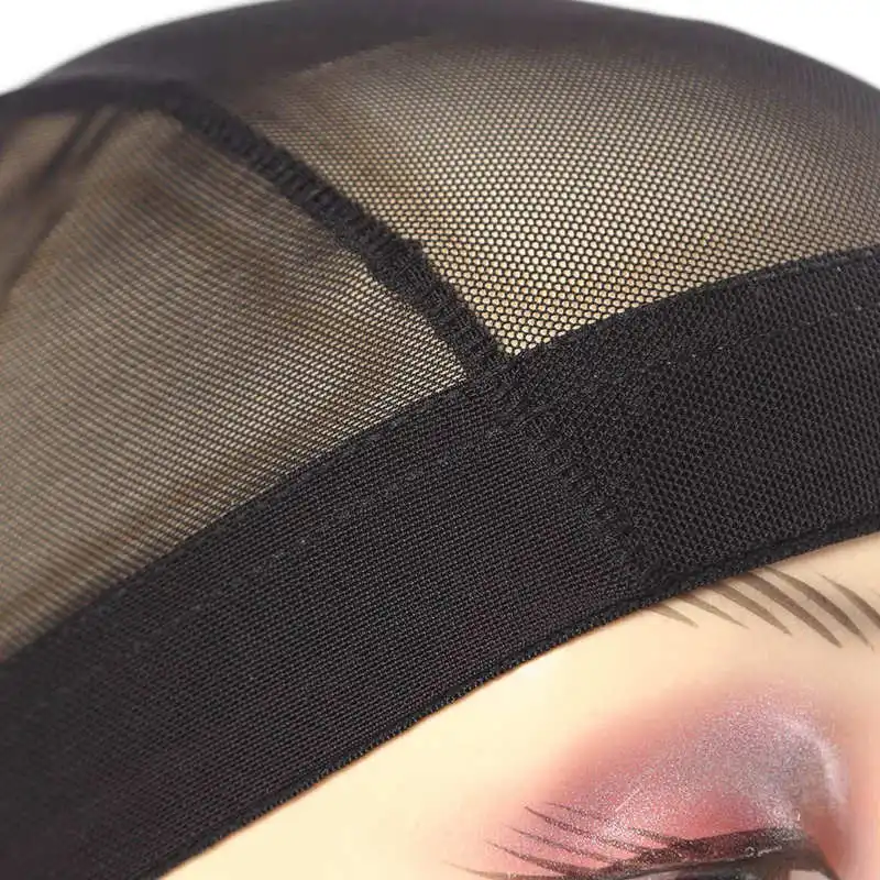 

5pcs Glueless Hair net wig cap for Making Wigs Spandex Net Elastic Dome cap Mesh dome cap