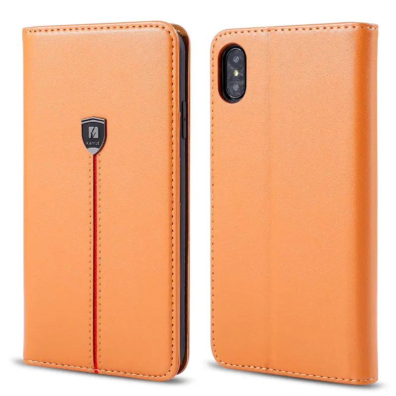 Роскошный брендовый кожаный флип-чехол с магнитом для iPhone XS Max XR X 11 Pro 8 7 Plus