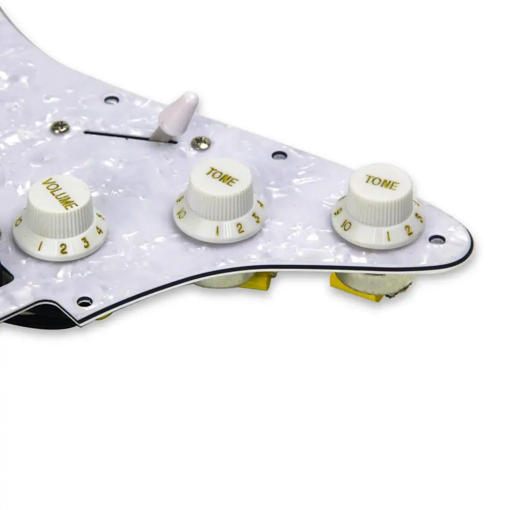 OriPure Pickguard Alnico 5 с белым жемчугом для гитарных деталей 11 отверстиями | Спорт и