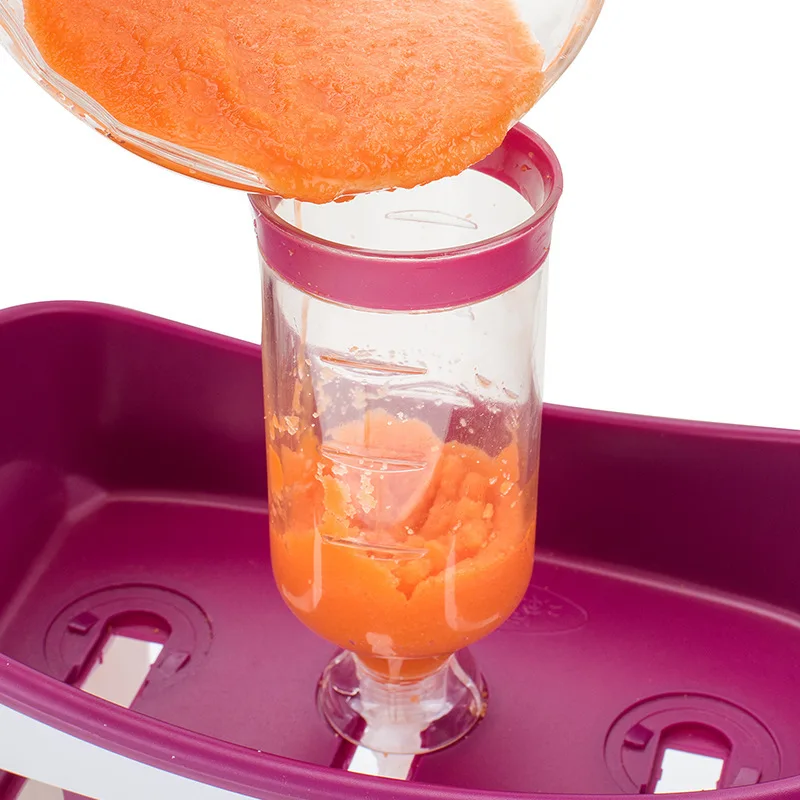 

Baby Food Squeeze Station Distributor Organizor Storage Containers Set Fruit Puree Packing Machine Baby Food Maker Dropshipping